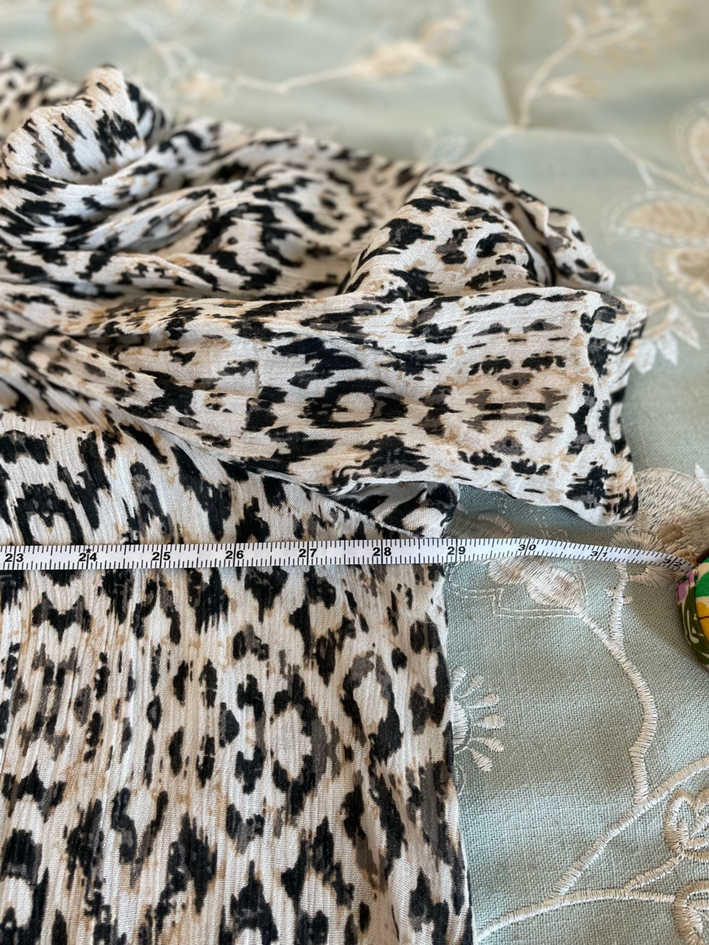 Ikat-Print Tassel Zippered Patio Dress in Black and Cream - Picture 6 of 11